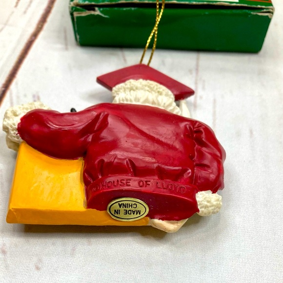 Vintage A+ Teacher Ornament 1995 Christmas Around The World House of Lloyd - Picture 6 of 6